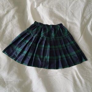 Plaid Green and Blue Women's Skirt